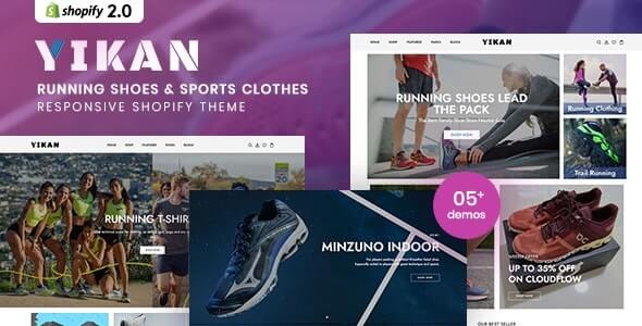 Yikan - Running Shoes & Sports Clothes Shopify Theme