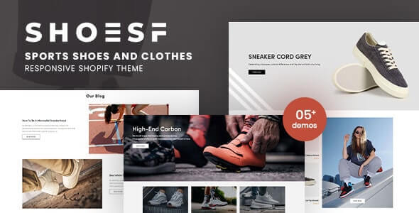 Shoesf - Running Sports Shoes Clothes Shopify Theme