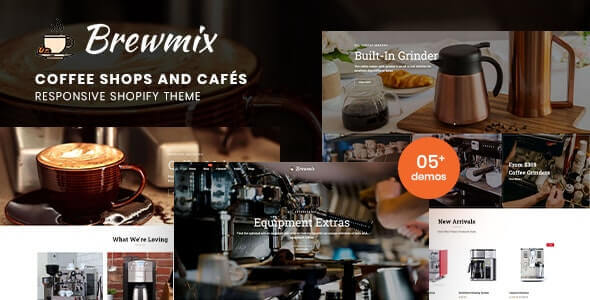 Brewmix - Coffee Shops and Cafés Responsive Shopify Theme