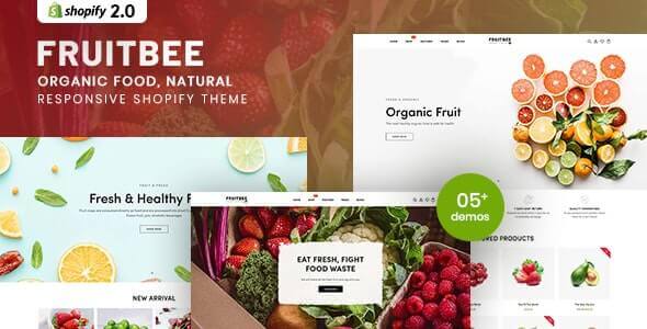 FruitBee - Organic Food, Natural Responsive Shopify Theme